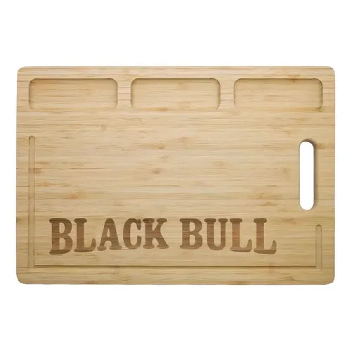 BAMBU - Tabla De Cortar Picar Carne Marca Black Bull Asado Bbq