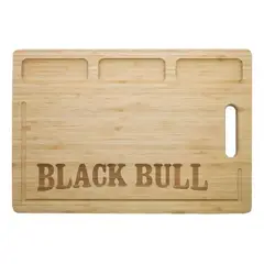 BAMBU - Tabla De Cortar Picar Carne Marca Black Bull Asado Bbq