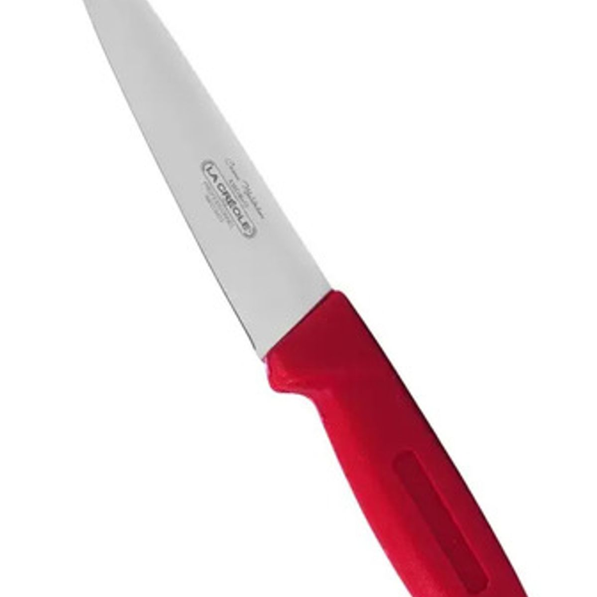 LA CREOLE - Cuchillo De Cocina La Créole 6 Pulgadas Acero Inoxidable Mango Rojo