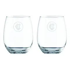 GLASSO - Set 2 Vasos U. Católica Premium Bar Quincho Bbq Cristal