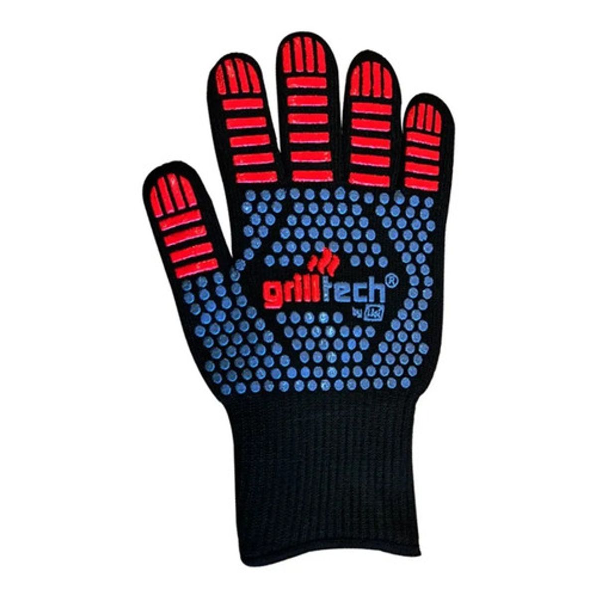 GRILLTECH - Guante Alta Temperatura Grilltech Cocina Asado Parrilla Negro Rayas