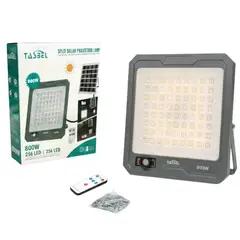 GENERICO - Foco 800W con Panel Solar + Sensor de Movimiento + Control Remoto