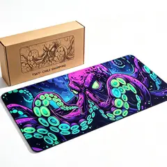 TSKY CHILE SHOPPING - Mouse Pad Gamer XL 90x40 Cm Pulpo Cthulhu Alfombrilla Raton Bordes Cosidos Antideslizante 3mm