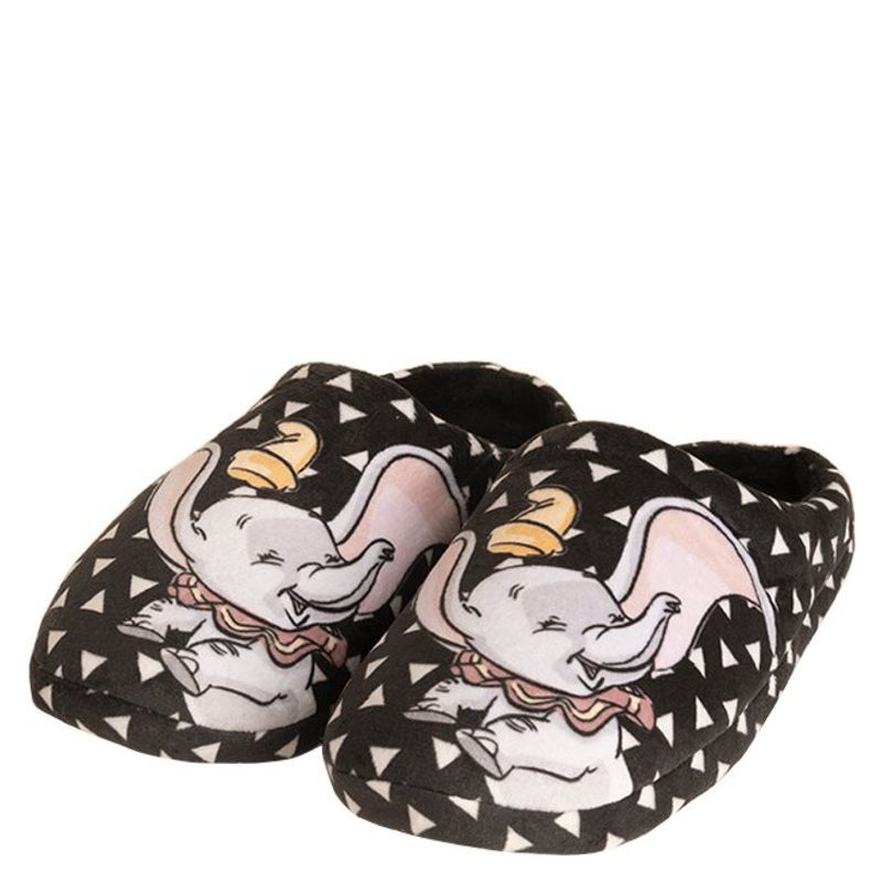 DISNEY - Pantufla Mujer Dumbo Negro Disney Negra Dumbo