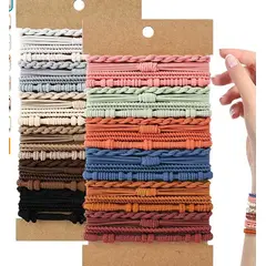 TIOZONEY - Set 48 Collets Goma para el cabello