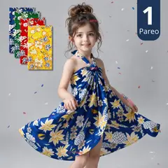 UTILISIMO - Pareo Pascuense Niña Hawaiano Surtidos Danza Fiestas Patrias