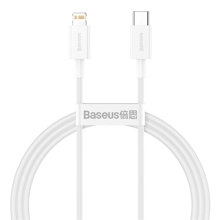 Superior Series Fast Charging Data Cable Type-C to iP PD 20W 1m White