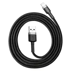BASEUS - Cafule Cable USB For iP 2.4A 1m Gray+Black