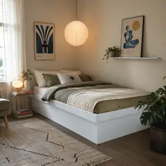 HOGA - Cama Boxet 1 Pza New York Blanco