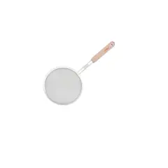 GENERICO - Colador de Malla Fina Reforzada Con Mango De Madera 18cm