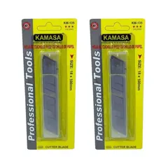 KAMASA - PACK REPUESTO HOJAS PARA CUCHILLO CARTONERO 18 MM 10 PZS