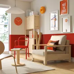 IKEA - Sillón cama TORNSBORG, Naggen beige/pino