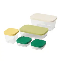 IKEA - HAVSTOBIS cont aliment s5 transparente/multicolor