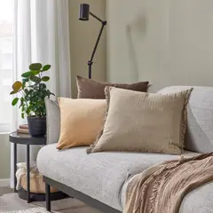 IKEA - VALLKRASSING funda cojín 50x50 café