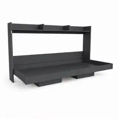 HOGA - Cama Plegable Horizontal 1 Pza Dubái Grafito