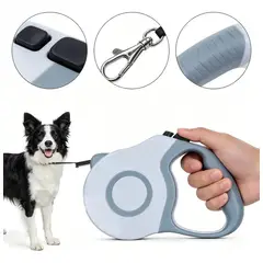 GENERICO - Correa Retráctil Automática 5m Para Perros Hasta 25kg