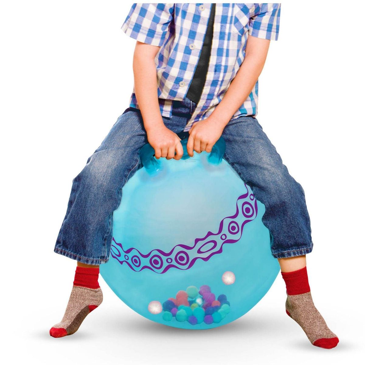 B TOYS - Pelota Saltarina Con luces LED Hop N Glow