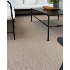 DECORUGZ - Alfombra Vinílica Lavable Telmo borde negro 200x300
