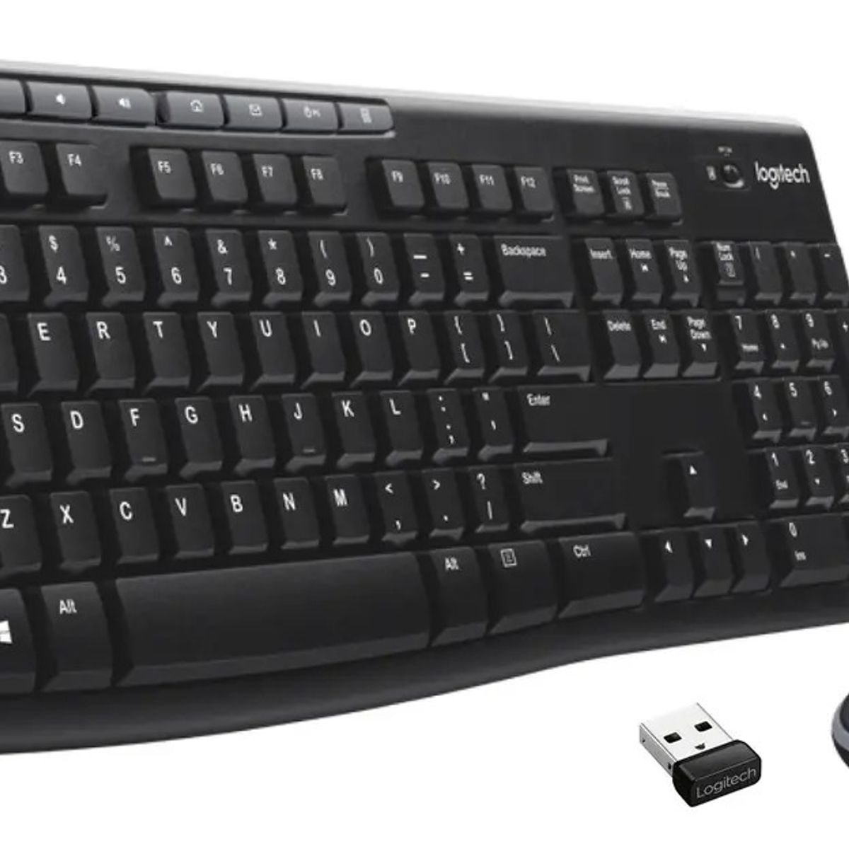 LOGITECH - Kit Teclado Y Mouse Inalambrico Logitech Mk270 Color Negro