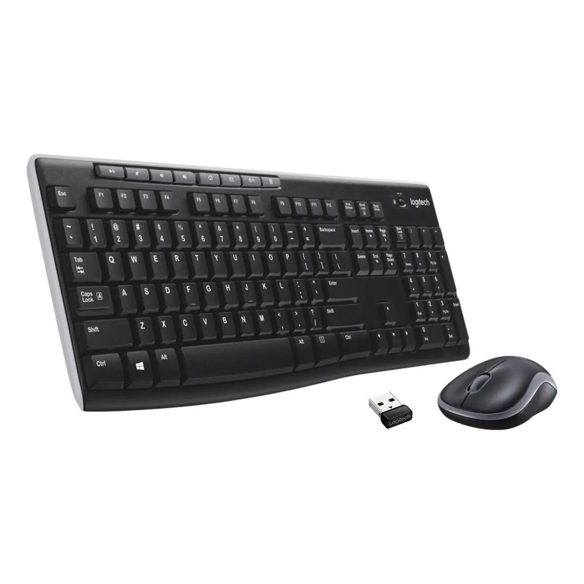 LOGITECH - Kit Teclado Y Mouse Inalambrico Logitech Mk270 Color Negro