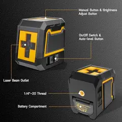LASER - Nivel Láser ASOBRIS x6b2 Verde 25m Autonivelante Trípode