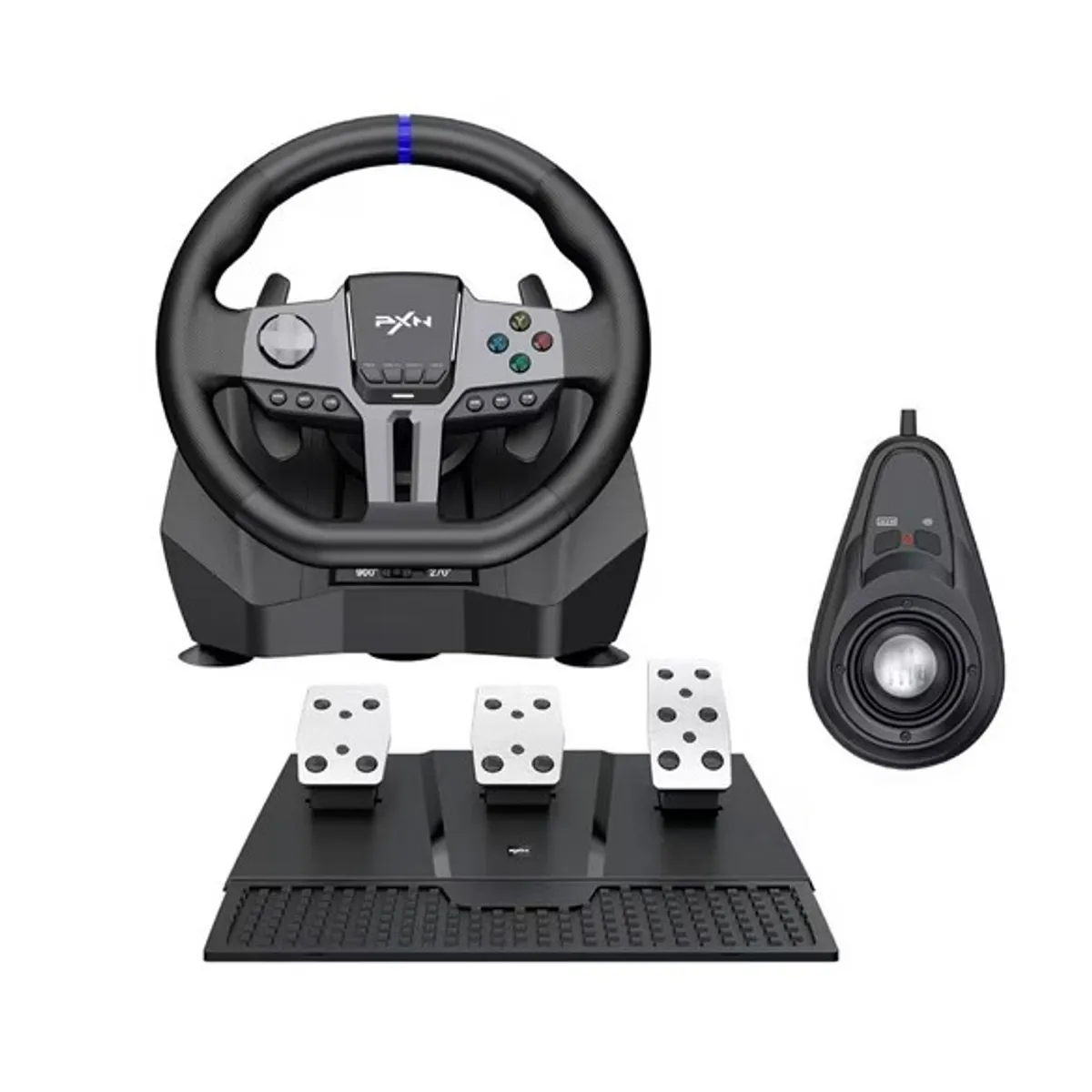 PXN - Volante Gamer PXN V9 Gen2 Con Pedales Y Palanca PC PS4 PS3 y Xbox