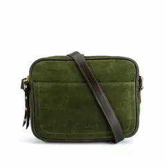BRAVA - Cartera de cuero modelo ADRIANA Oliva