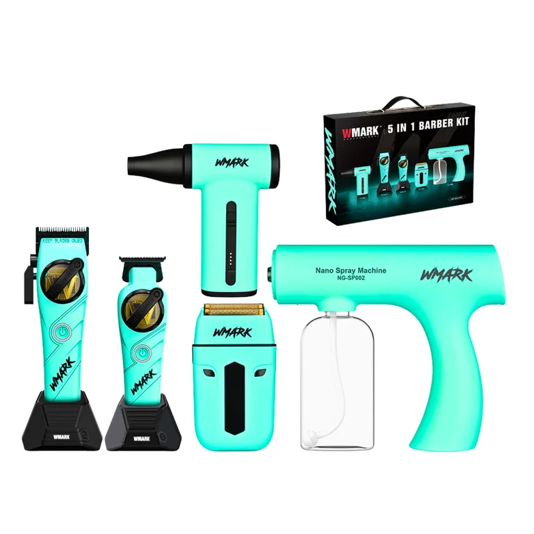 NG-8637KIT Kit 5 en 1 para Barbero  Todo lo que Necesitas Para un Corte Profesional