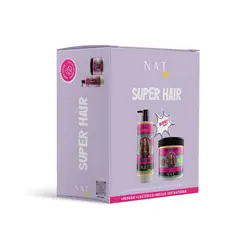 NAT PRO - Combo Super Hair - Shampoo + Máscara capilar de Reparación