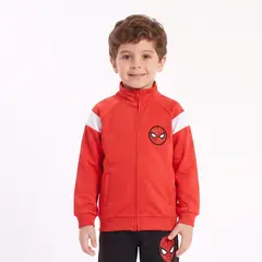 MARVEL - Polerón Abierto Niño Spiderman Rojo