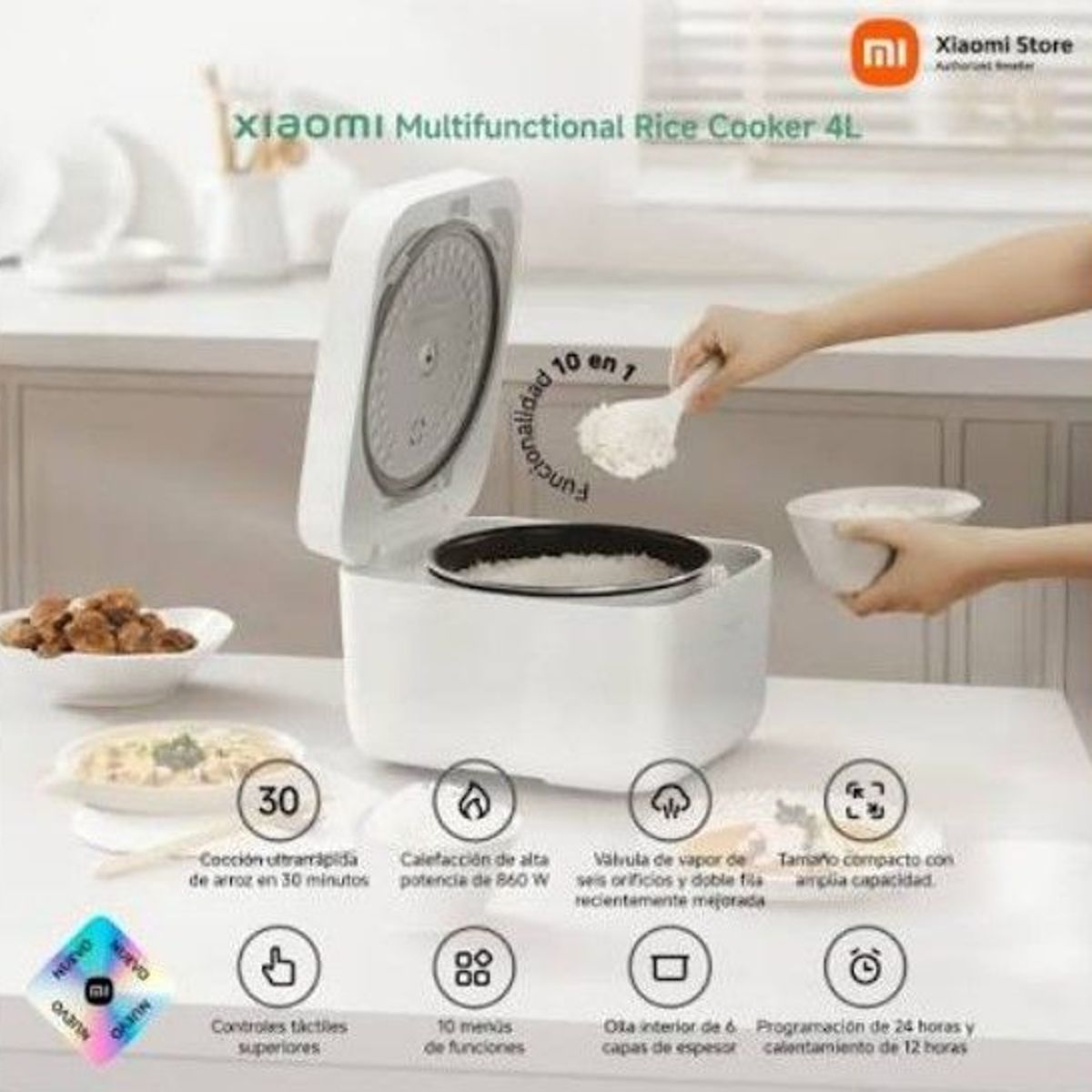 XIAOMI - Olla Arrocera Smart Xiaomi Multifunctional Cooker 4L