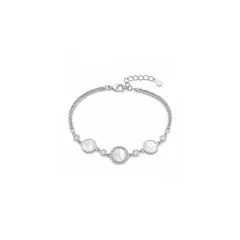 GENERICO - Pulsera Nácar Elegance con Baño de Oro 18K.