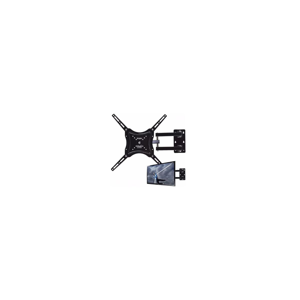 GENERICO - Soporte Tv Con Brazo Girat. De Acero 180o 32 A 55 Pulgadas