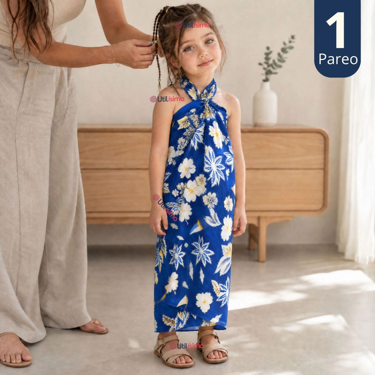 Pareo Pascuense ajustable para completar la vestimenta