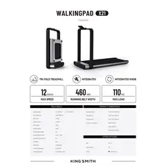 KINGSMITH - WalkingPad X21 Trotadora plegable doble
