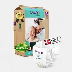 BAMBO NATURE - Pañal de bebé Ecológico 6 16+ XXL