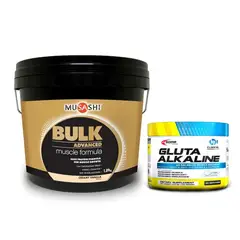 MUSASHI - Proteina Bulk Whey Protein Isolate 4 Lbs + BPI Glutamina Alkalina