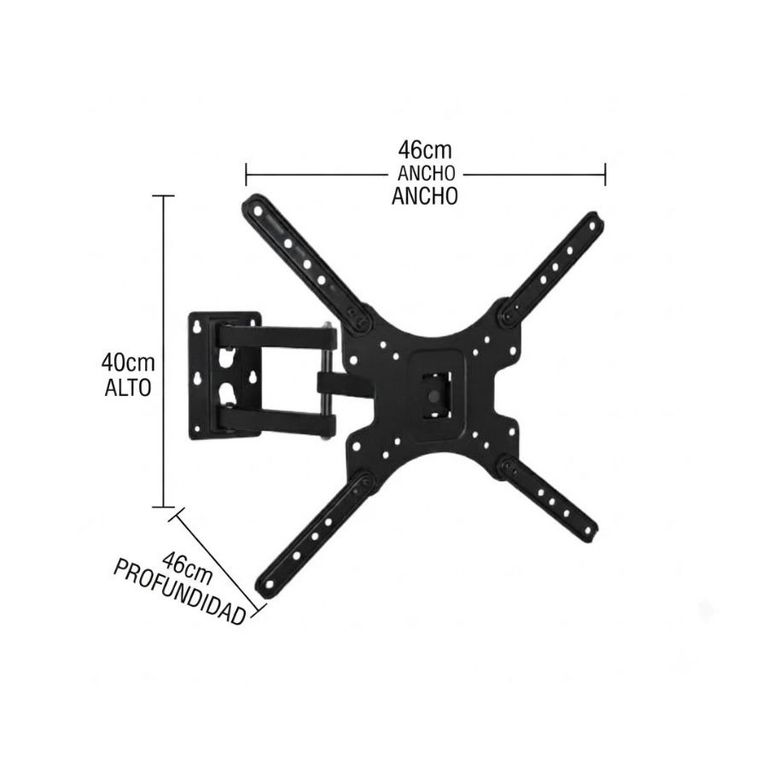 GENERICO Soporte Articulado TV 15 A 58 Pulgadas Brazo Extensible