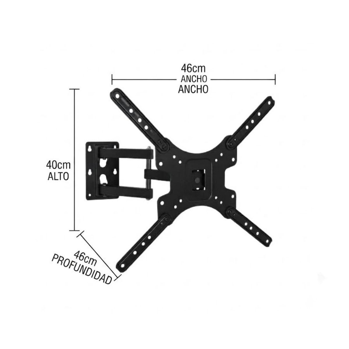 GENERICO - Soporte Articulado TV 15 A 58 Pulgadas Brazo Extensible