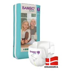 BAMBO NATURE - Pañal Ecofriendly 7 Talla 3xl +18kg ecológico