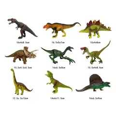 GENERICO - Juguete Set Dinosaurios 28Pzas Con Mat 80x70cm Caja Infantil