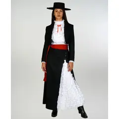 NACIONAL - Ropón De Huasa Elegante NEGRO