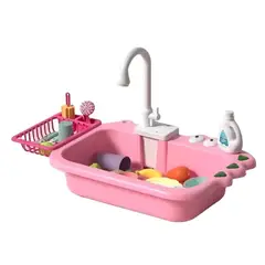 GENERICO - Set De Cocina Lavaplatos De Juguetes Con Circulación De Agua.