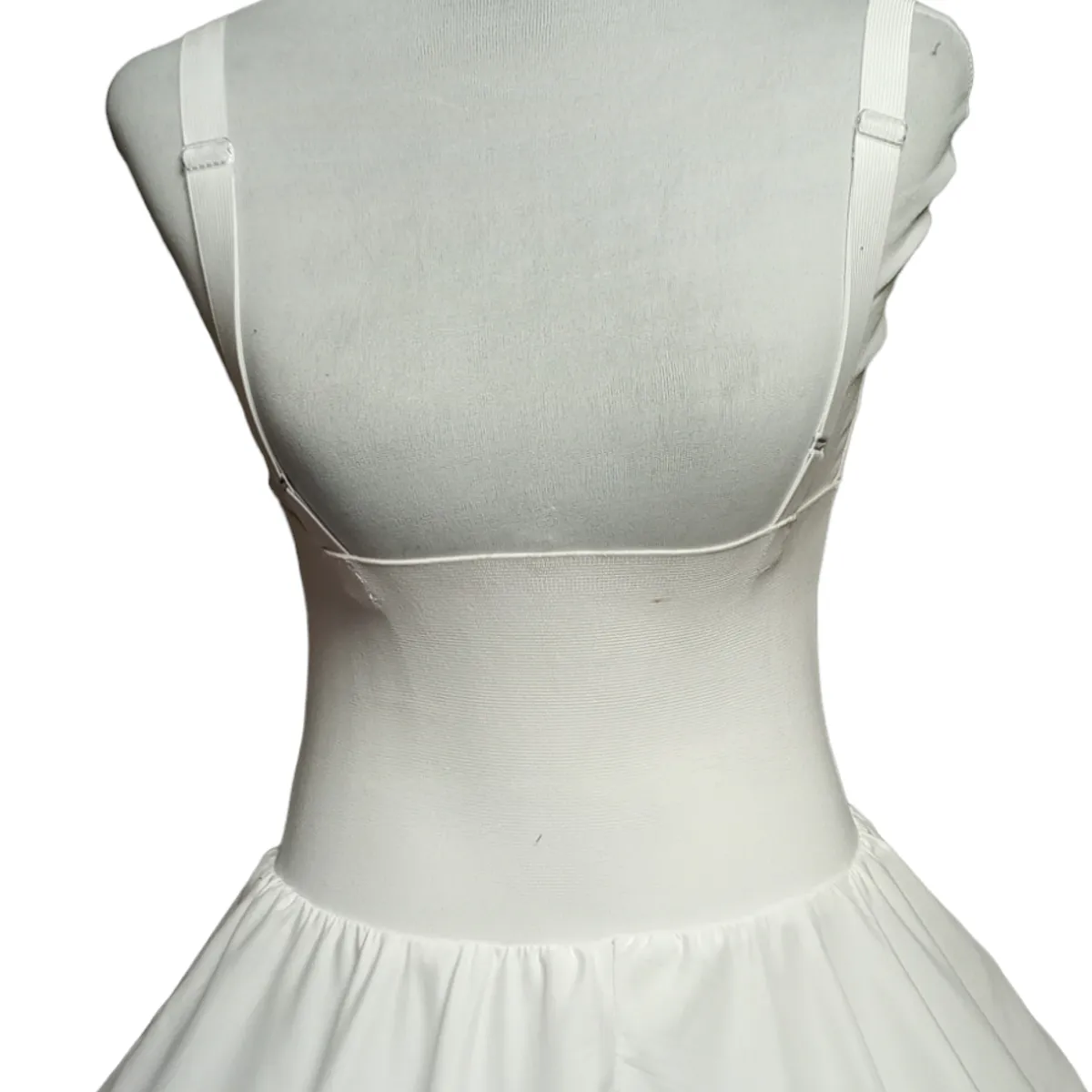 GENERICO - Falso Vestido Cueca Huasa Talla S M y L Doble Falda Tirante y Faja Elasticada