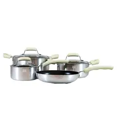 TITANIO - Batería De Cocina 7 Piezas Galaxy Clover Börken