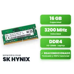 GENERICO - Memoria RAM SK hynix 16GB DDR4 3200MHz SO-DIMM para Laptop