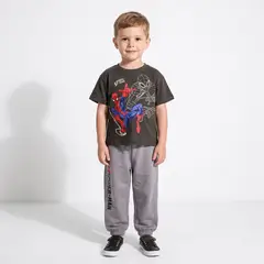 MARVEL - Conjunto Niño Spiderman Gris