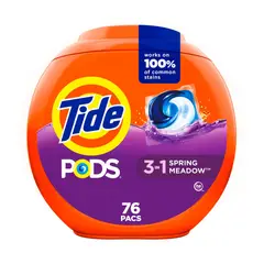 TIDE - Pods Spring Meadow 76 Unidades – Limpieza 3 en 1