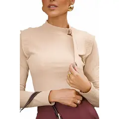 ACOCO - Top Mujer Lazo Manga Larga