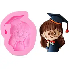 GENERICO - MOLDE DE SILICONA GRADUACIÓN NIÑA